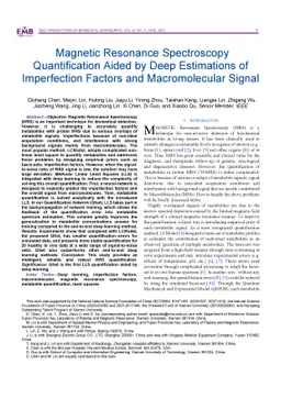 Magnetic Resonance Spectroscopy Quantification Aided by Deep Estimations
  of Imperfection Factors and Macromolecular Signal