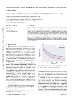 Meta Generative Flow Networks with Personalization for Task-Specific
  Adaptation