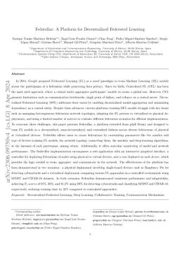 Fedstellar: A Platform for Decentralized Federated Learning