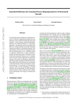 Amortized Inference for Gaussian Process Hyperparameters of Structured
  Kernels