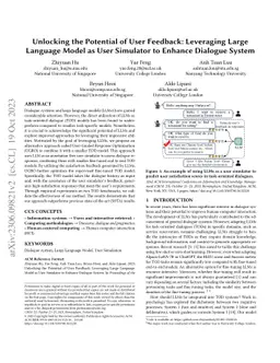 Unlocking the Potential of User Feedback: Leveraging Large Language
  Model as User Simulator to Enhance Dialogue System