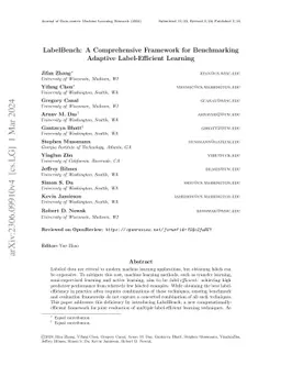 LabelBench: A Comprehensive Framework for Benchmarking Adaptive
  Label-Efficient Learning