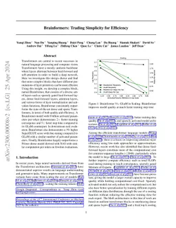 Brainformers: Trading Simplicity for Efficiency