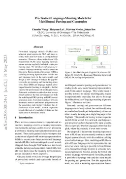 Pre-Trained Language-Meaning Models for Multilingual Parsing and
  Generation
