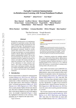 Factually Consistent Summarization via Reinforcement Learning with
  Textual Entailment Feedback