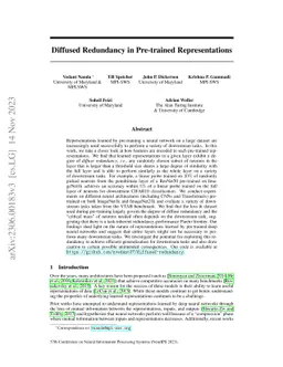 Diffused Redundancy in Pre-trained Representations