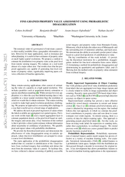 Fine-Grained Property Value Assessment using Probabilistic
  Disaggregation
