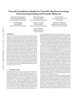 Towards Foundation Models for Scientific Machine Learning:
  Characterizing Scaling and Transfer Behavior