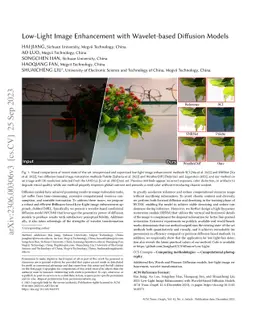 Low-Light Image Enhancement with Wavelet-based Diffusion Models