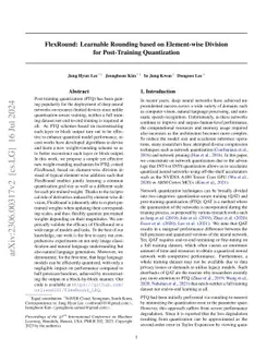 FlexRound: Learnable Rounding based on Element-wise Division for
  Post-Training Quantization
