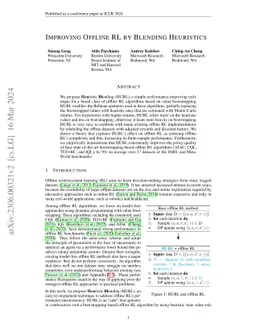 Improving Offline RL by Blending Heuristics