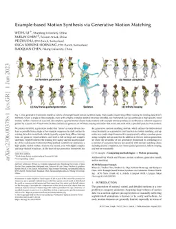 Example-based Motion Synthesis via Generative Motion Matching