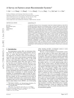 A Survey on Fairness-aware Recommender Systems