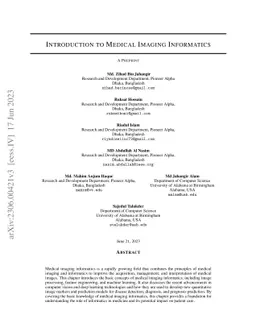 Introduction to Medical Imaging Informatics