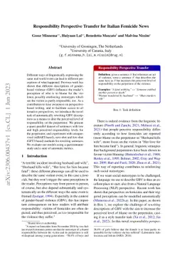 Responsibility Perspective Transfer for Italian Femicide News