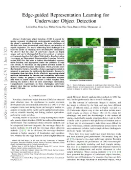Edge-guided Representation Learning for Underwater Object Detection