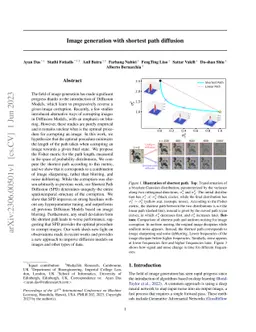 Image generation with shortest path diffusion