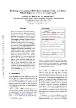 Revisiting Event Argument Extraction: Can EAE Models Learn Better When
  Being Aware of Event Co-occurrences?