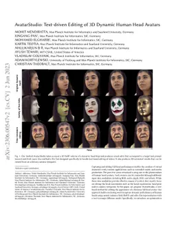 AvatarStudio: Text-driven Editing of 3D Dynamic Human Head Avatars