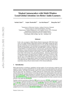 Masked Autoencoders with Multi-Window Local-Global Attention Are Better
  Audio Learners