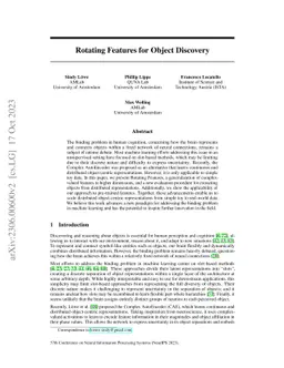 Rotating Features for Object Discovery
