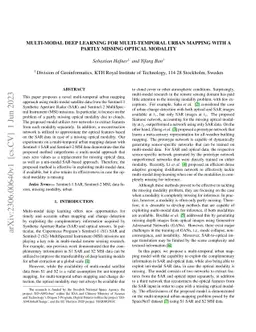 Multi-Modal Deep Learning for Multi-Temporal Urban Mapping With a Partly
  Missing Optical Modality