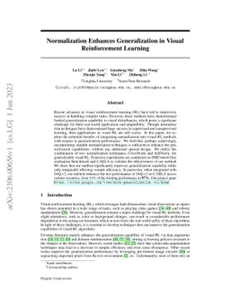 Normalization Enhances Generalization in Visual Reinforcement Learning