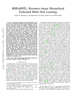 RHFedMTL: Resource-Aware Hierarchical Federated Multi-Task Learning