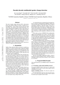 Encoder-decoder multimodal speaker change detection