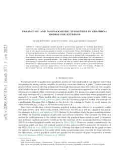 Parametric and nonparametric symmetries in graphical models for extremes