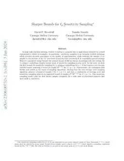 Sharper Bounds for $\ell_p$ Sensitivity Sampling