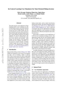 In-Context Learning User Simulators for Task-Oriented Dialog Systems