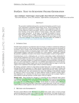 FigGen: Text to Scientific Figure Generation