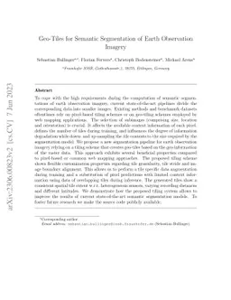 Geo-Tiles for Semantic Segmentation of Earth Observation Imagery