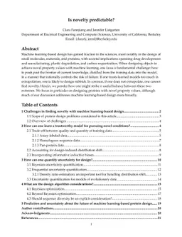 Is novelty predictable?