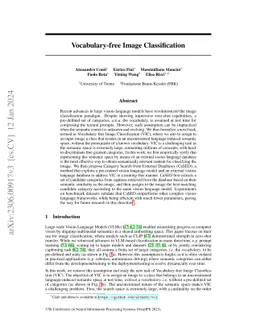 Vocabulary-free Image Classification