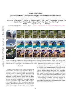 Make-Your-Video: Customized Video Generation Using Textual and
  Structural Guidance