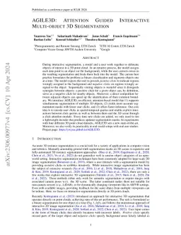 AGILE3D: Attention Guided Interactive Multi-object 3D Segmentation