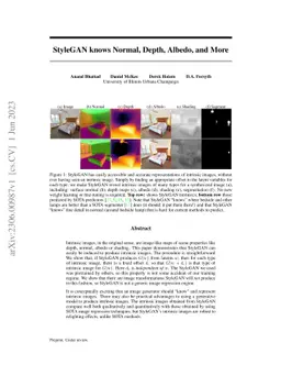 StyleGAN knows Normal, Depth, Albedo, and More