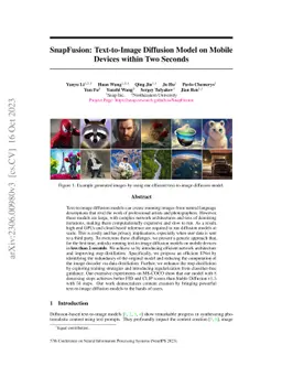 SnapFusion: Text-to-Image Diffusion Model on Mobile Devices within Two
  Seconds