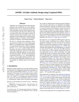 AbODE: Ab Initio Antibody Design using Conjoined ODEs
