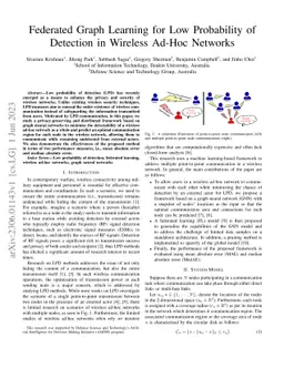 Federated Graph Learning for Low Probability of Detection in Wireless
  Ad-Hoc Networks