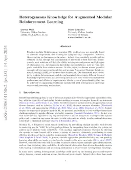 Heterogeneous Knowledge for Augmented Modular Reinforcement Learning