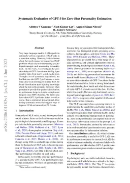 Systematic Evaluation of GPT-3 for Zero-Shot Personality Estimation