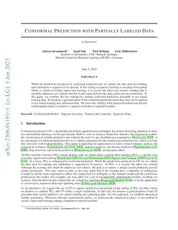 Conformal Prediction with Partially Labeled Data