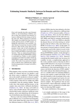 Estimating Semantic Similarity between In-Domain and Out-of-Domain
  Samples