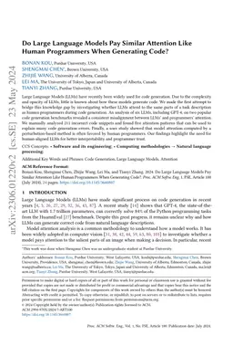 Do Large Language Models Pay Similar Attention Like Human Programmers
  When Generating Code?