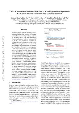 THiFLY Research at SemEval-2023 Task 7: A Multi-granularity System for
  CTR-based Textual Entailment and Evidence Retrieval