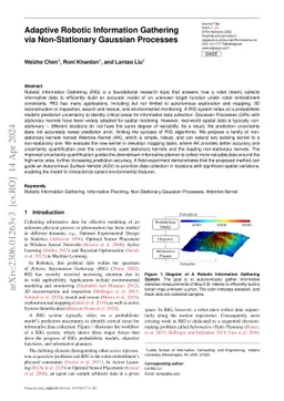 Adaptive Robotic Information Gathering via Non-Stationary Gaussian
  Processes