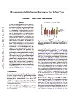Hyperparameters in Reinforcement Learning and How To Tune Them
